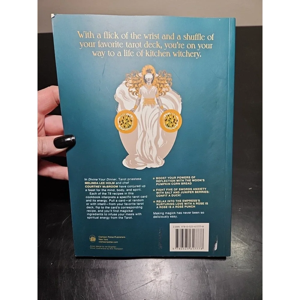 DIVINE YOUR DINNER A Cookbook for Using Tarot as Your Guide to Magical Meals NEW